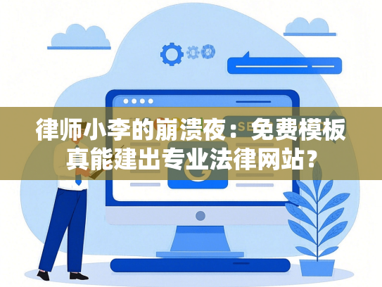 律师小李的崩溃夜：免费模板真能建出专业法律网站？
