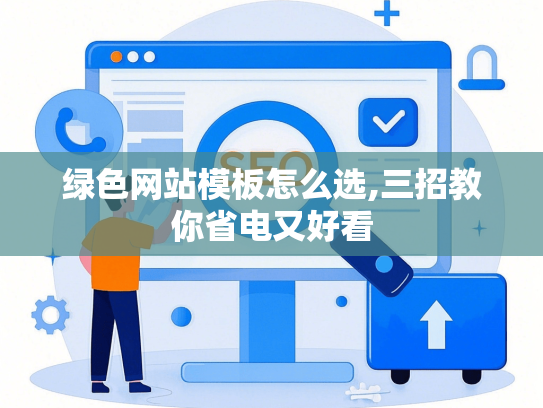 绿色网站模板怎么选,三招教你省电又好看