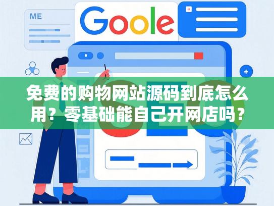 免费的购物网站源码到底怎么用？零基础能自己开网店吗？
